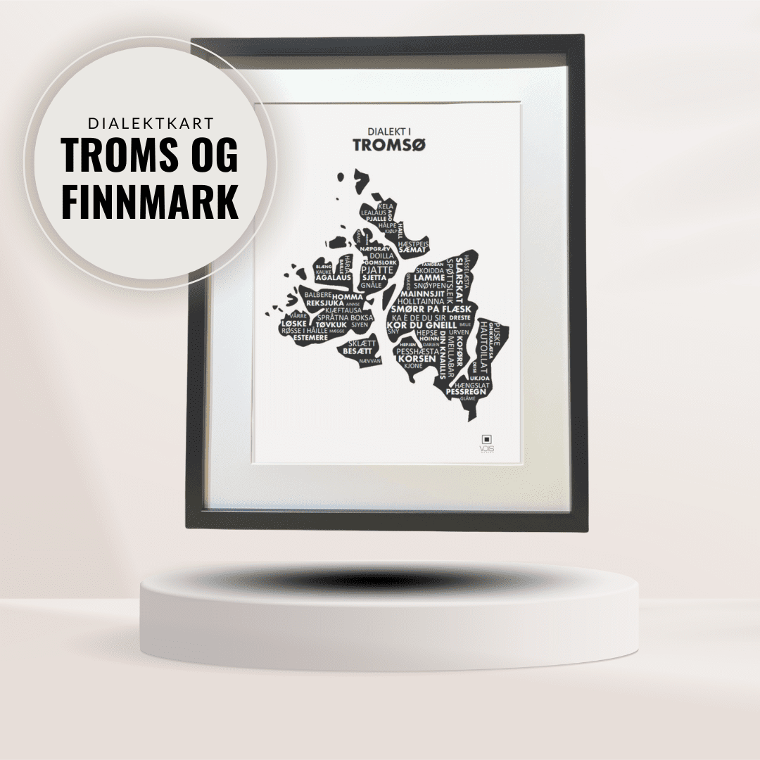 Dialektkart - Troms og Finnmark - VOIS Design