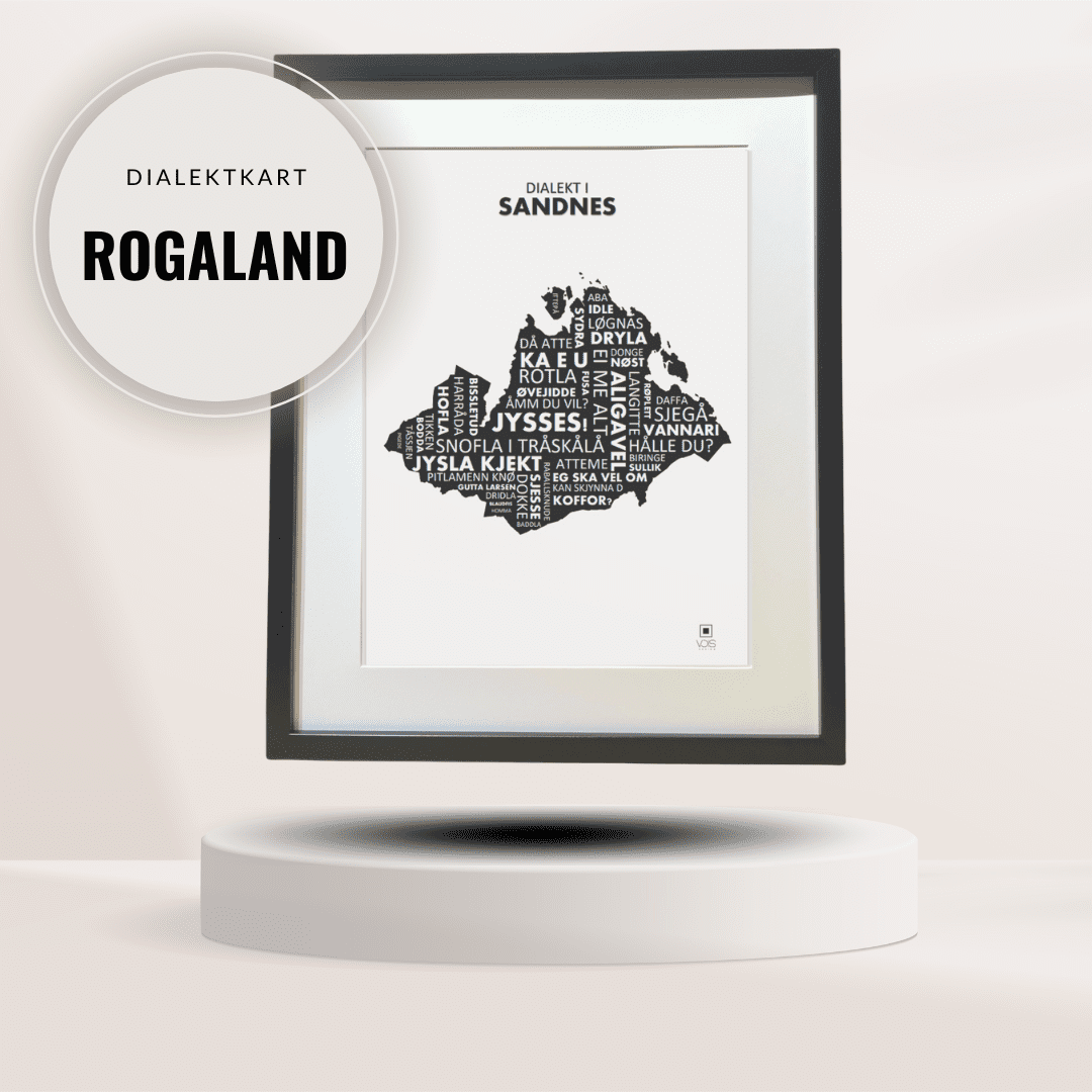 Dialektkart - Rogaland - VOIS Design