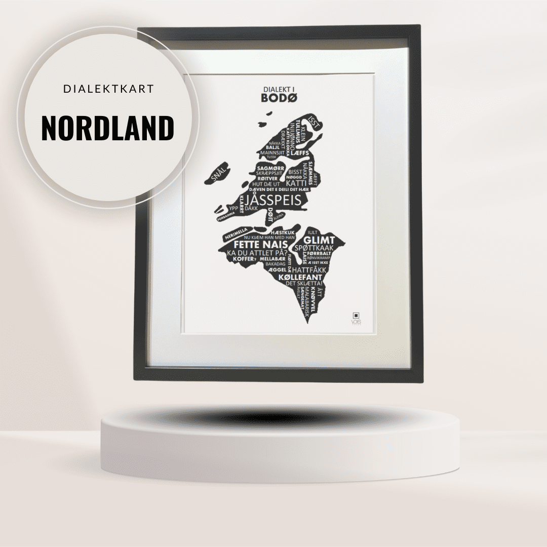 Dialektkart - Nordland - VOIS Design