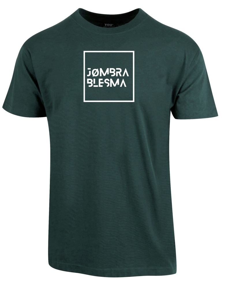 T-skjorte med teksten "Jømbra blesma"