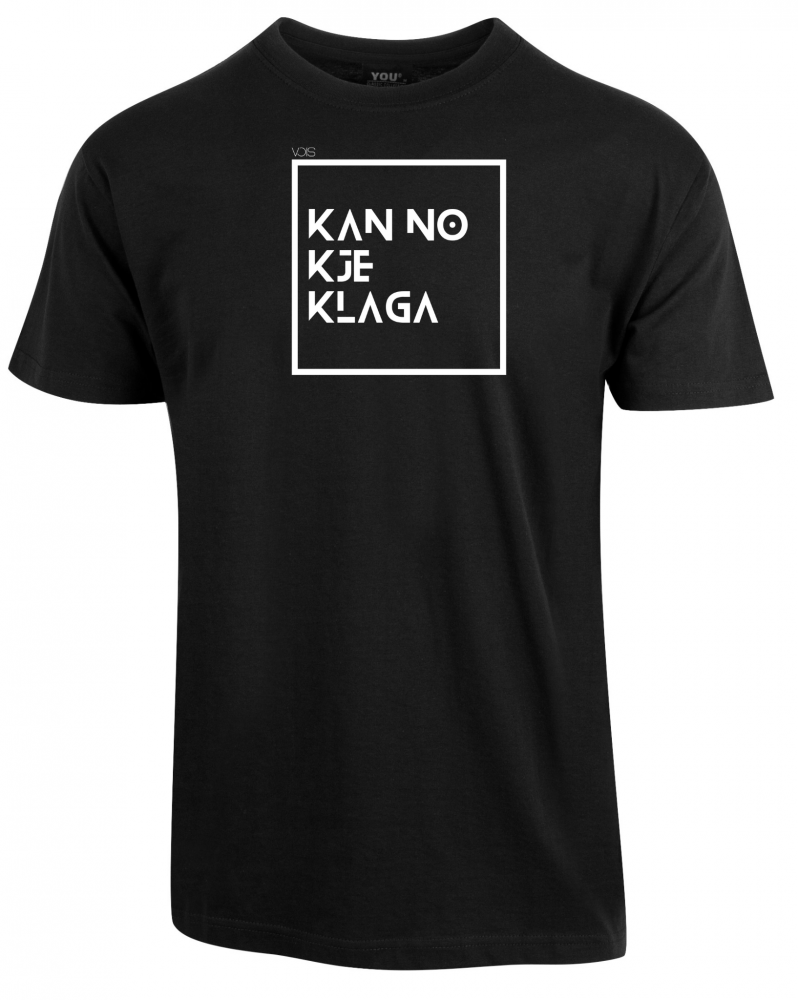 T-skjorte med teksten "Kan no kje klaga"
