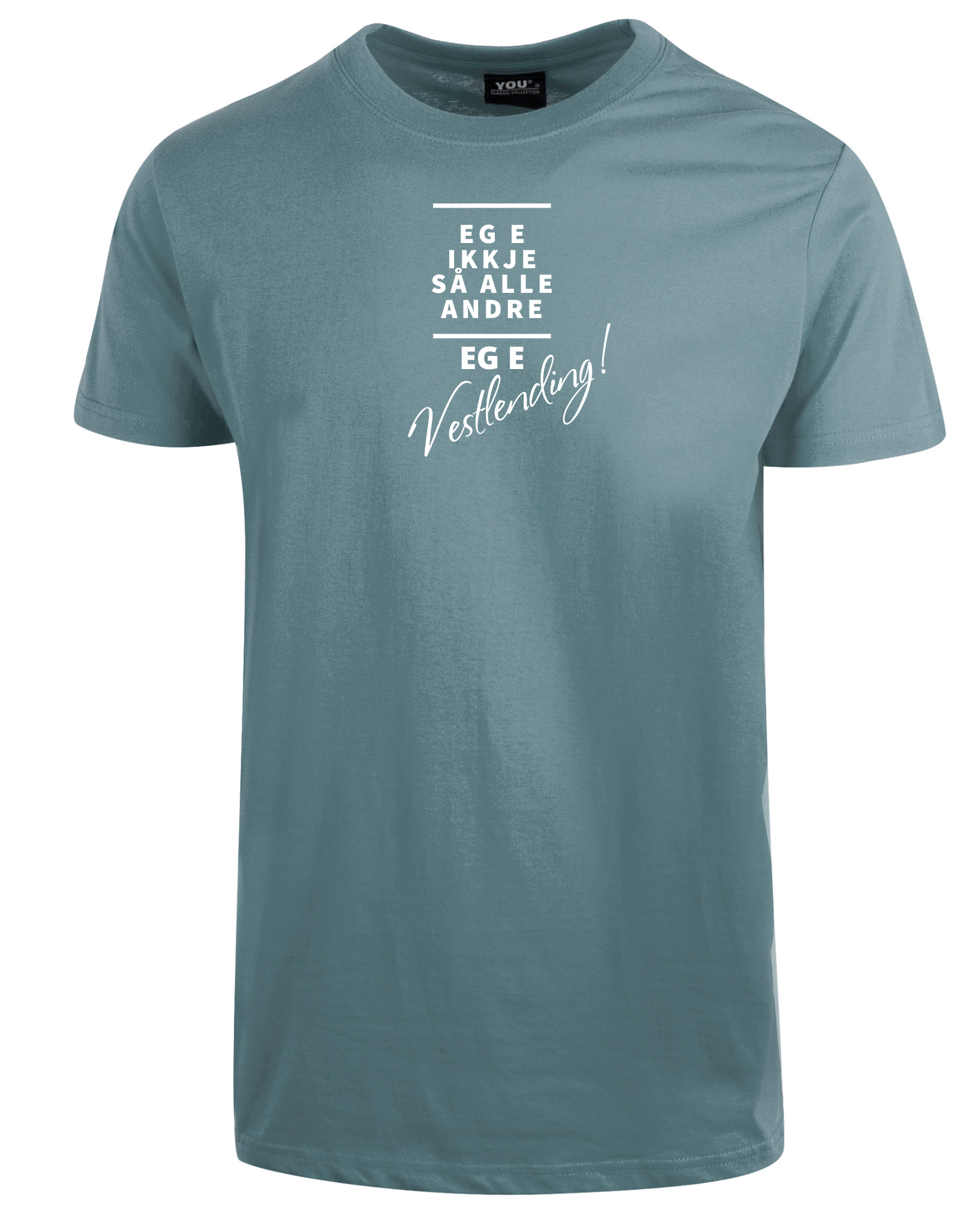 T-skjorte med artig tekst "Vestlending" - VOIS Design