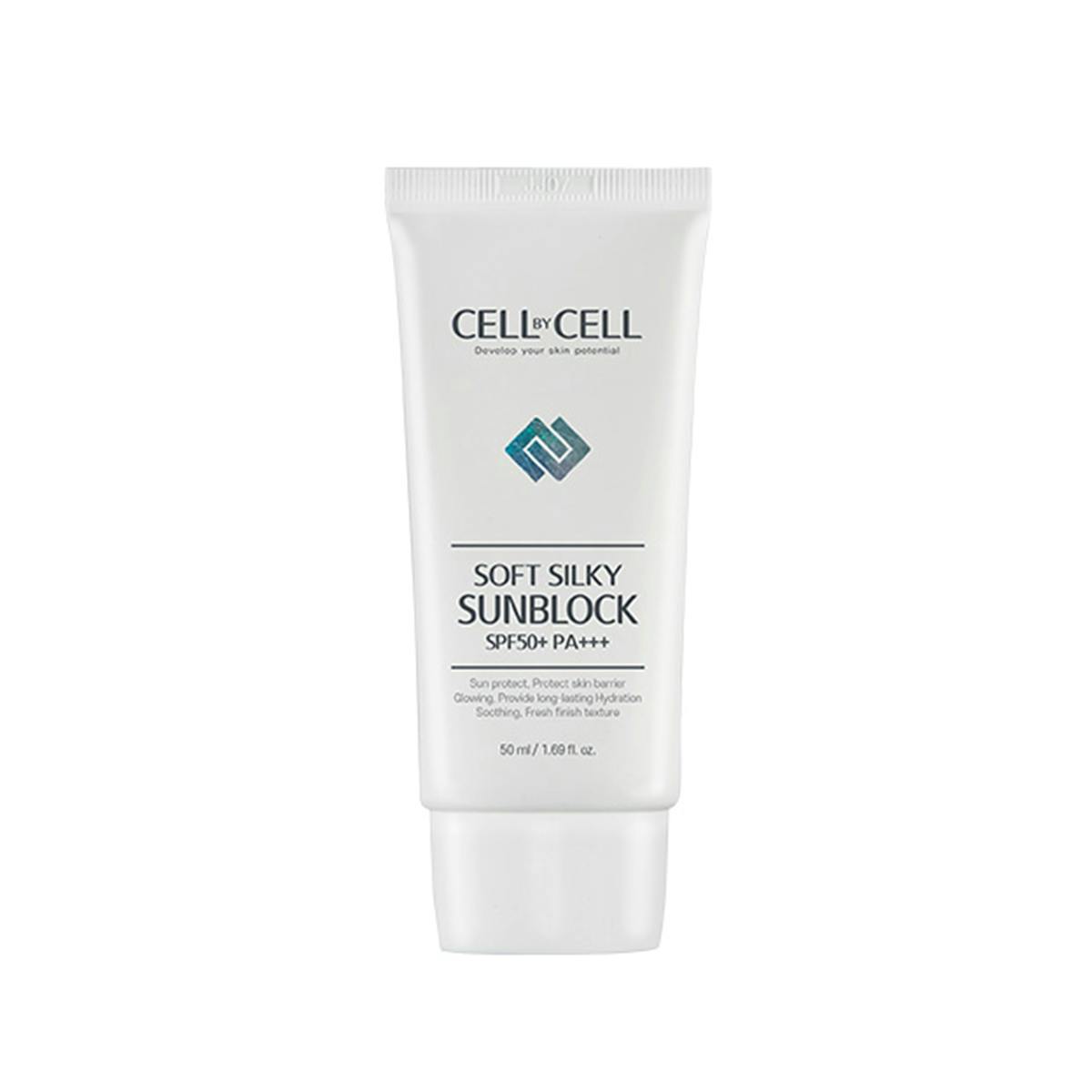 CELL BY CELL - SOFT SILKY SUN BLOCK, SPF50+ PA+++ / 50 ml.