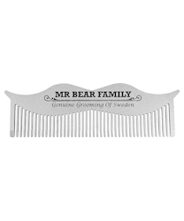 MR BEAR FAMILY MUSTACHE COMB STEEL