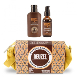 REUZEL TRY REUZEL BEARD SET - REFRESH 100ML + BEARD SERUM 50G + TRAVEL BAG