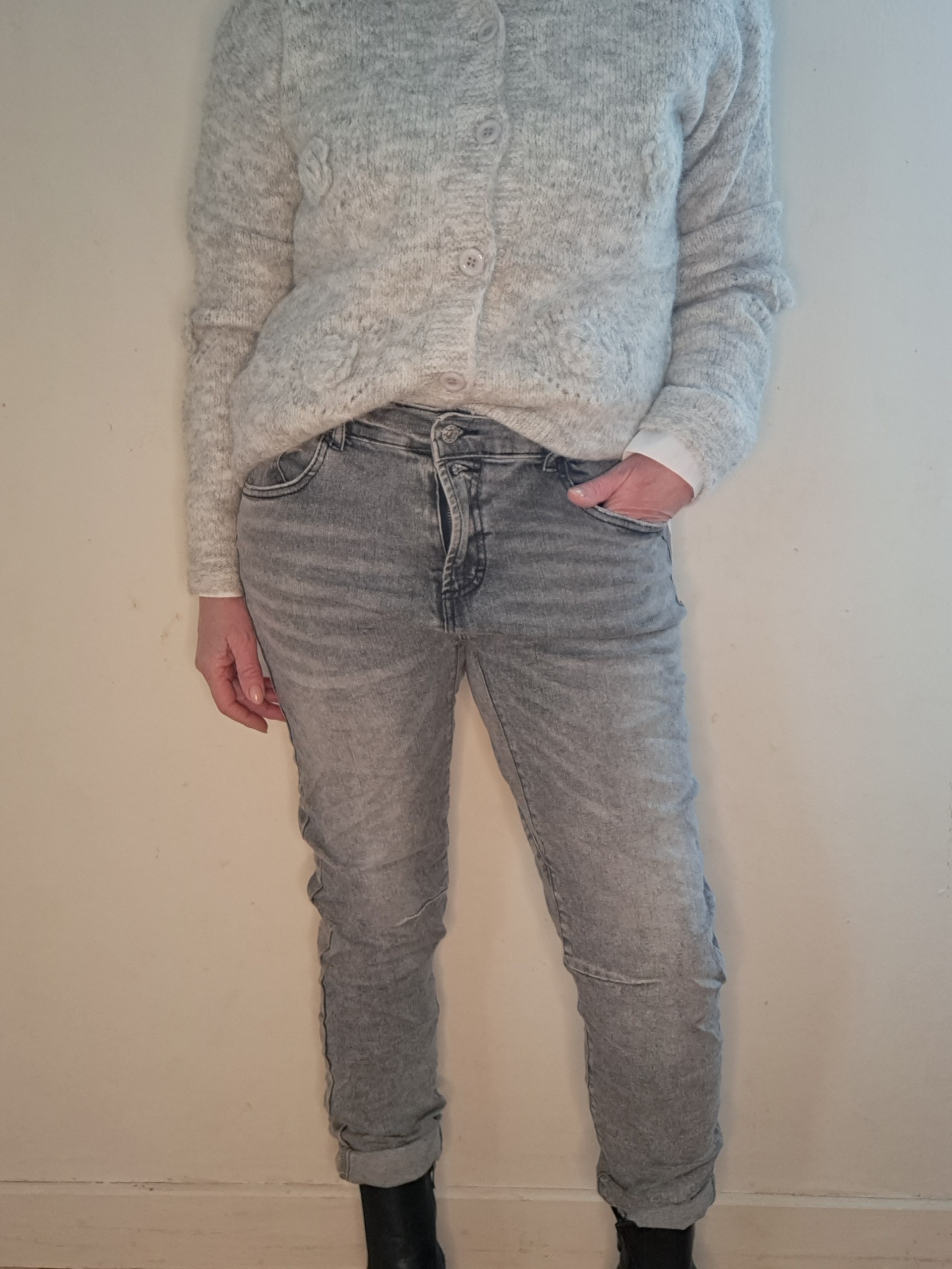 Bella jeans grå