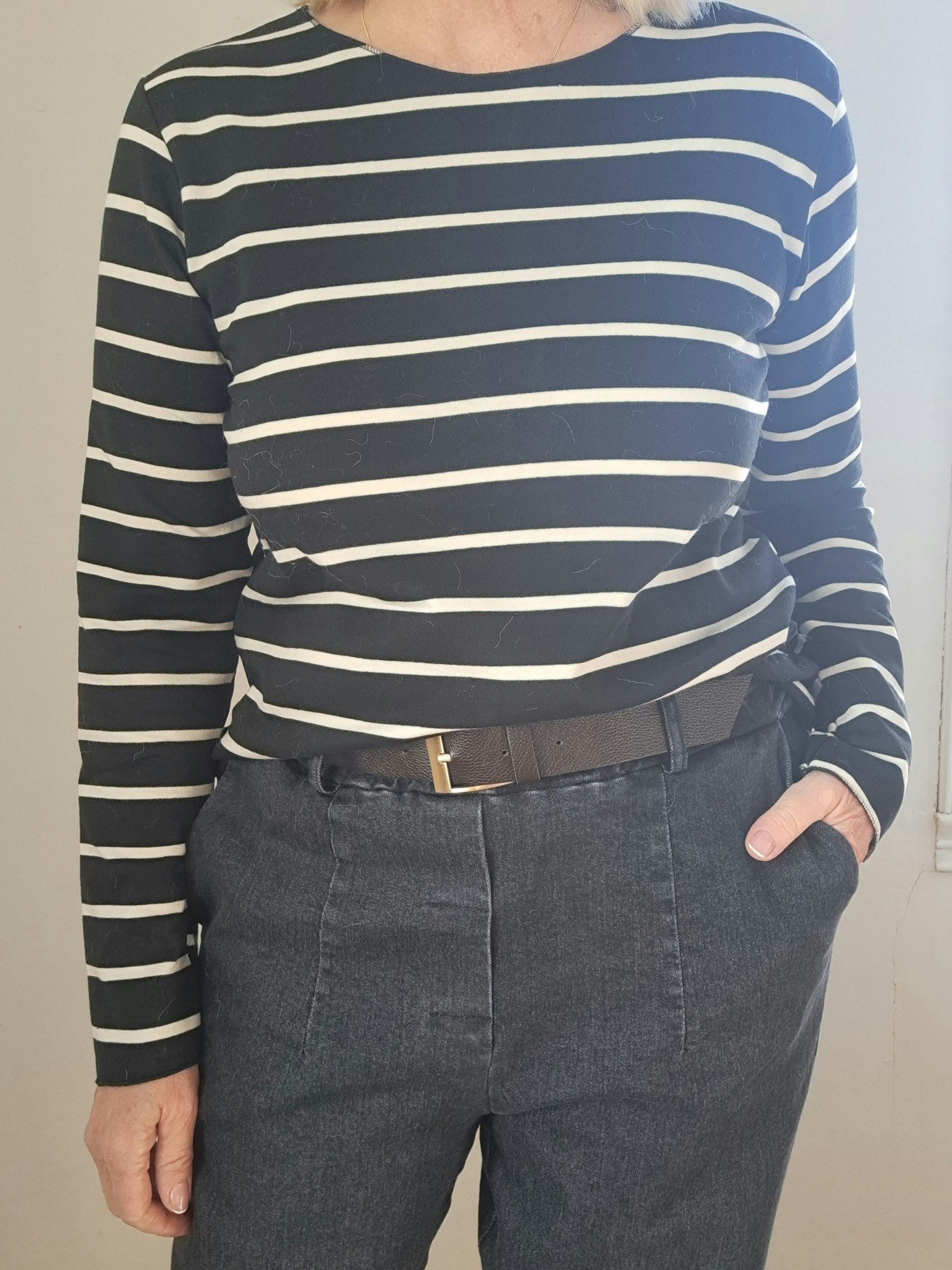 Top Stripe Black