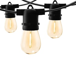 Guirlande lumineuse extérieure - Éclairage extérieur de 15 à 100 mètres avec ampoules LED E27 remplaçables