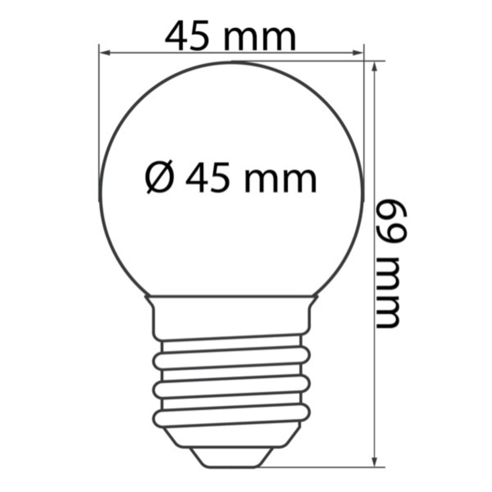 Guirnalda de luces para exteriores con 20-50 bombillas LED intercambiables de 5 colores diferentes - de 20 a 50 metros