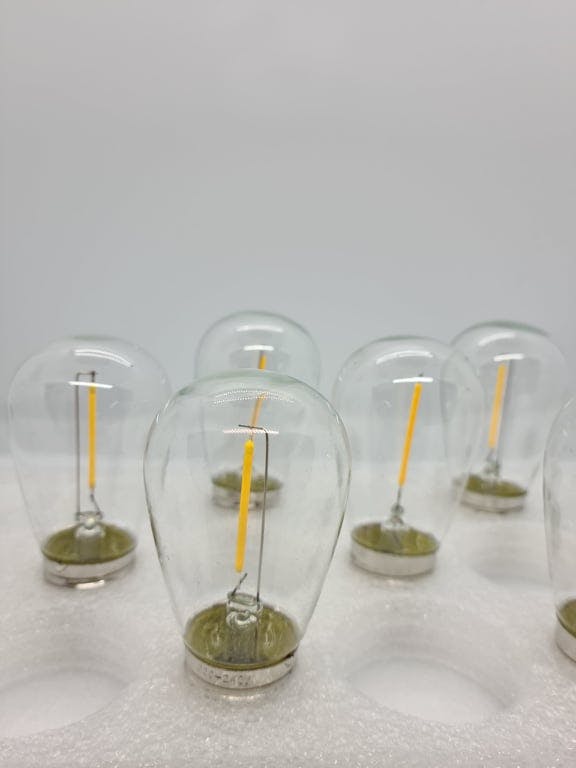 Pack de 16 Bombillas LED E27 Regulables de 1 vatio con vidrio a prueba de heladas - Luz Cálida