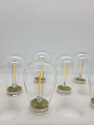 Slitesterk E27 LED dimbar pære 16-pakning 1W med frostbestandig glass - Varmhvit