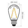 Pack de 30 ampoules LED E27 dimmables, blanc chaud, 3 watts - Classe énergétique A+
