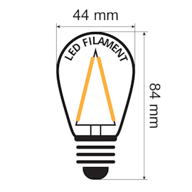 30-pakke Dimbare E27 varmhvite LED-pærer 3 watt - Energiklasse A+
