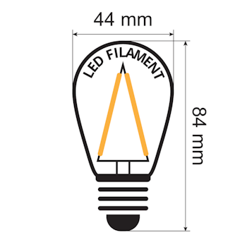 30-pak dæmpbare E27 varmhvide LED-pærer 3 watt - Energi klasse A+