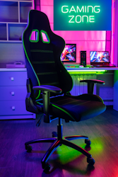 Neon LED-skilt "Gaming Zone" - 50x23 cm - Fuldt RGB med touch fjernbetjening.