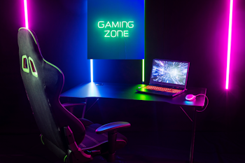 Neon LED-skilt Gaming Zone - 50x23 cm - Full RGB med touch fjernkontroll