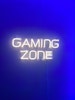 Neon LED-skilt "Gaming Zone" - 50x23 cm - Fuldt RGB med touch fjernbetjening.
