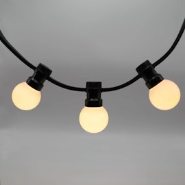 Guirnalda de luces exteriores con luces fijas - Blanco lechoso - 10m o 25m - expandibles
