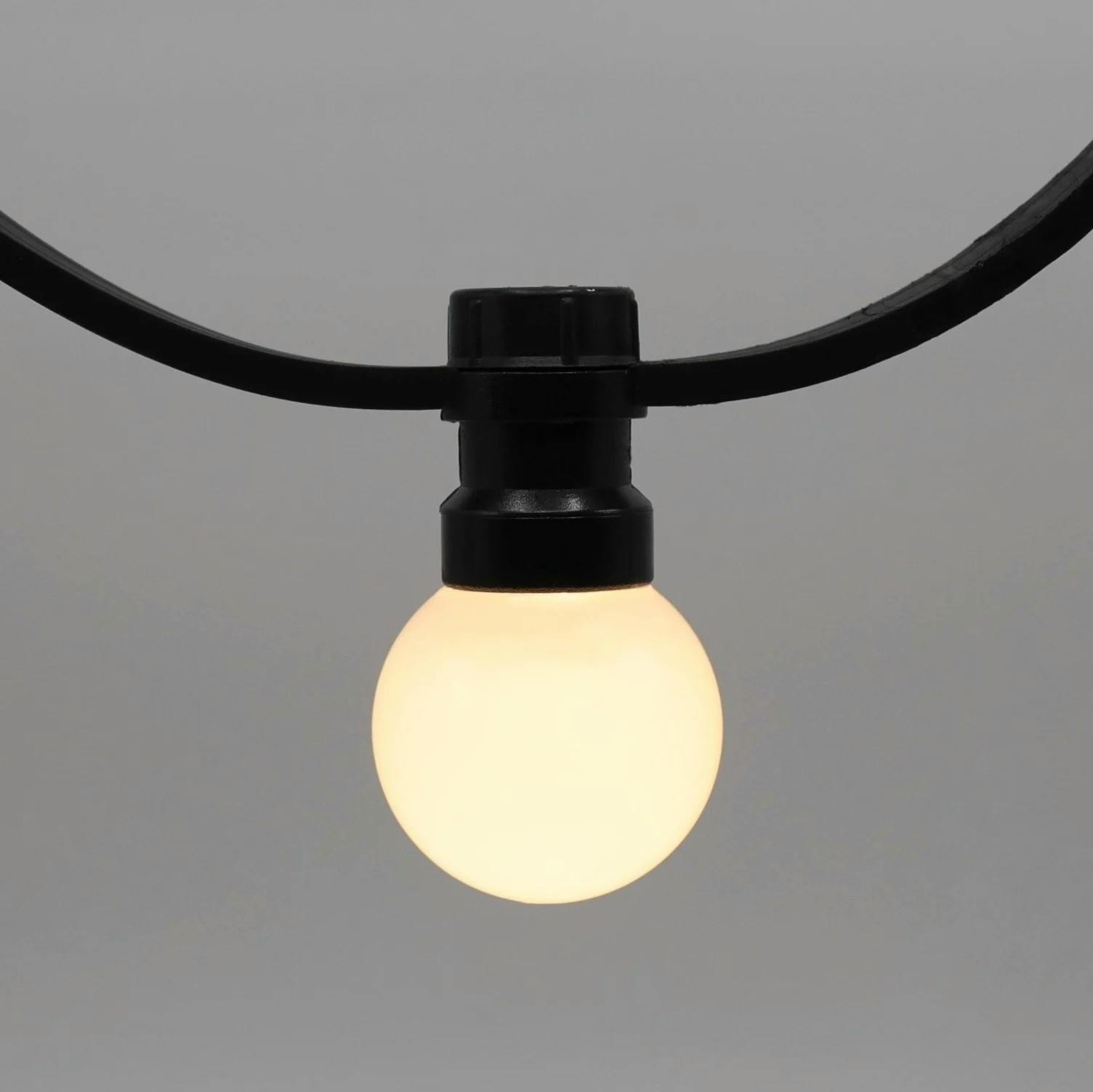 Guirlande lumineuse extérieure avec lumières fixes - Blanc laiteux - 10m ou 25m - extensibles
