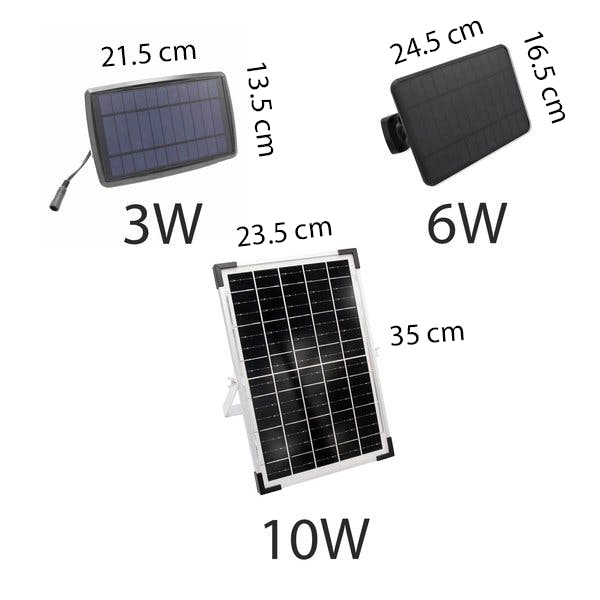 Solar Lichterkette für den Außenbereich - 10 Meter mit 10 Hängelampen - 3W Solarpanel