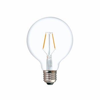 LED-lampe G80 dæmpbar klar 2W 2200K E27