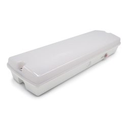 3 watt opbouw noodarmatuur met melkwitte kap, OTG-KL serie