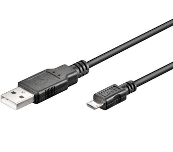 Goobay Câble USB 2.0 vers Micro-USB 1m Noir pour Éclairage Solaire