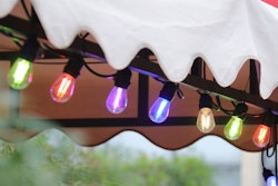 Guirlande lumineuse pour extérieur de 20m à 50m avec 20 à 100 ampoules LED remplaçables de 5 couleurs différentes
