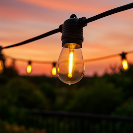 LY Sweden Luminaria Premium da esterno - Illuminazione per esterni da 15-100 metri con lampadine LED E27 sostituibili