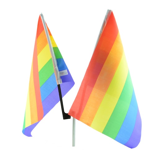 Bilflagga med fönsterfäste PRIDE