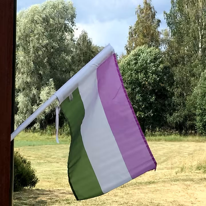 Fasadflagga GENDERQUEER