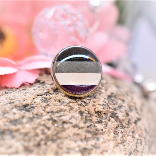 Pin rund ASEXUELL