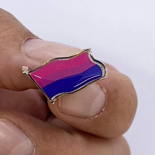 Pin liten flagga BISEXUELL