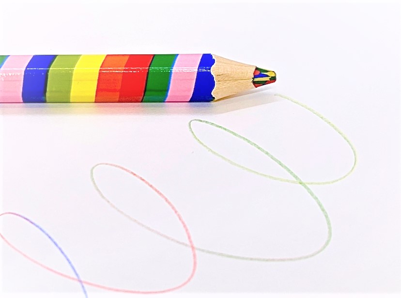 Färgpenna med regnbågsfärger PRIDE