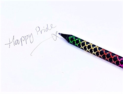 Regnbågsfärgad blyertspenna