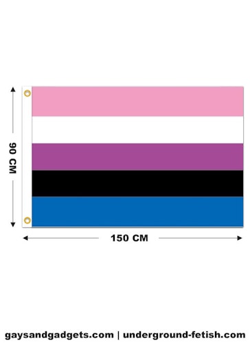 Flagga GENDERFLUID 90 x 150 cm