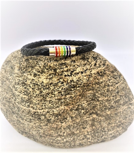 Läderarmband PRIDE (storlek small)