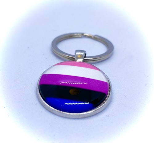 Nyckelring rund GENDERFLUID