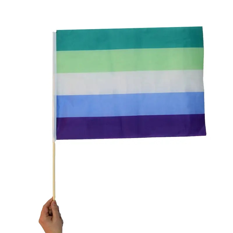 Flagga på pinne 40 x 60 cm GAY MAN