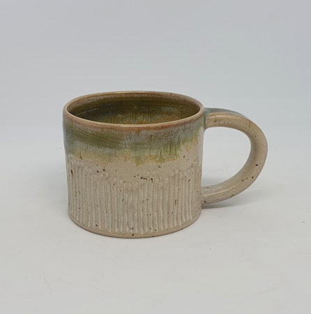 Liten kaffekopp Slurk "melerad rand"