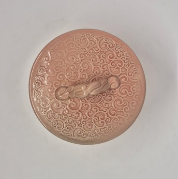 Skål med lock "Rosa"