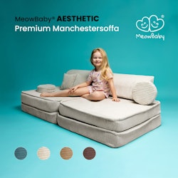 Meow premium barnsoffa möbelset turkos