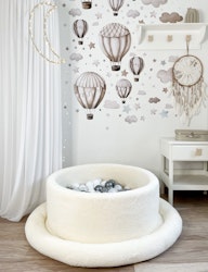 Bollhav Monio plysch ecru 250 bollar