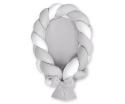 Babynest Vit-Grå