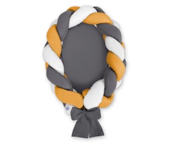 Babynest Vit-Mustard-Antracit