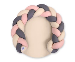 Babynest Magic Loop, Beige-Pastel Rosa-Antracit