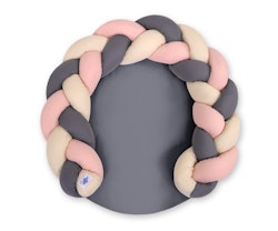 Babynest Magic Loop, Beige-Pastel Rosa-Antracit