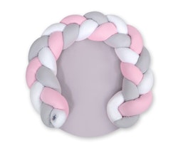 Babynest Magic Loop, Vit-Grå-Rosa