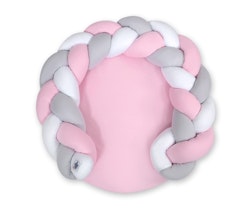 Babynest Magic Loop, Vit-Grå-Rosa