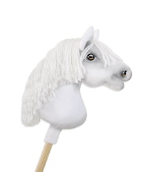 Realistic Super Hobby Horse Premium - White